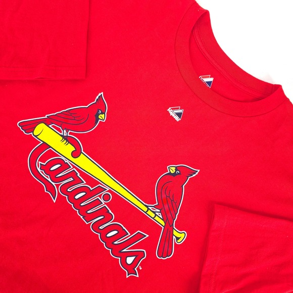 Majestic St Louis Cardinals Shirt Mens 2XL Allen Craig 21 Graphic Red Athleisure - Picture 1 of 16
